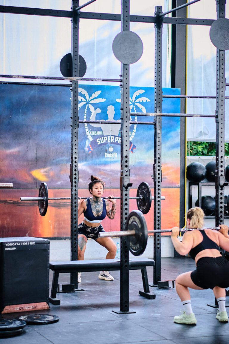 Athlete in HYROX competition prep training