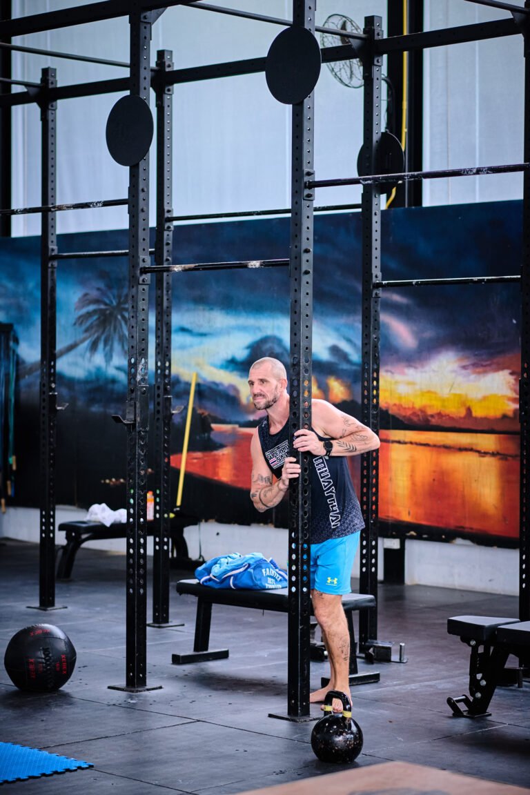 Specialized HYROX equipment including sleds and rowers at Superpro Samui